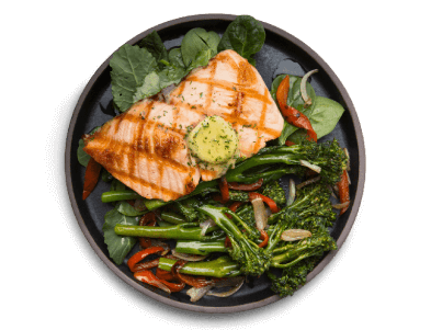 Fish Grill with Salad
